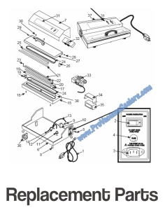 Weston Pro Vacuum Sealer Replacement Parts