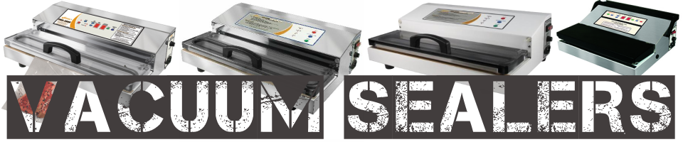 Weston Vacuum Sealers pro-3000, pro-2300, pro-2100, and pro-1100 (shown from right to left)